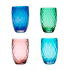 Conjunto Copos Losango Coloridos Zafferano 4 peças  