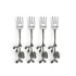 Conjunto Garfos Aperitivo Orquídea Black Michael Aram 4 peças