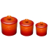Conjunto Porta Condimentos Laranja Le Creuset 3 peças