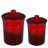 Conjunto Porta Mantimentos Vermelho Le Creuset 2 peças