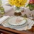 Conjunto Pratos Rasos Orquídeas Matisse Casa 6 peças