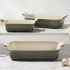 Conjunto Travessas Retangulares Heritage Thyme Le Creuset 3 peças