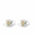 Conjunto Xícaras Café Orquídeas Matisse Casa 2 peças
