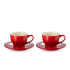 Conjunto Xícaras Cappuccino Vermelho Le Creuset 2 peças