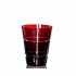 Copo Whisky Lapidado Vermelho Strauss