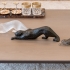 Escultura Lalique Pantera Preta 