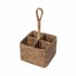 Porta Talher Quadrado Rattan Paya 
