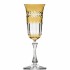 Taça Champagne Vitória Amarelo Gold Cristal