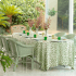 Toalha de Mesa 1,80x4,10 Leopard Verde Linho