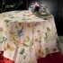 Toalha de Mesa Ibisco Redonda 1,75m Linho Tessitura Toscana