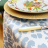 Toalha de Mesa Leopard Azul 1,80x3,30 Linho Matouk