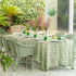 Toalha de Mesa Leopard Verde Redonda 2,75 Linho Matouk