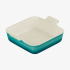 Travessa Quadrada Heritage Blue Riviera 23cm Le Creuset