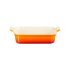 Travessa Retangular Heritage Laranja 32cm Le Creuset