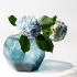 Vaso Guaxs Cubista Azul Oceano 